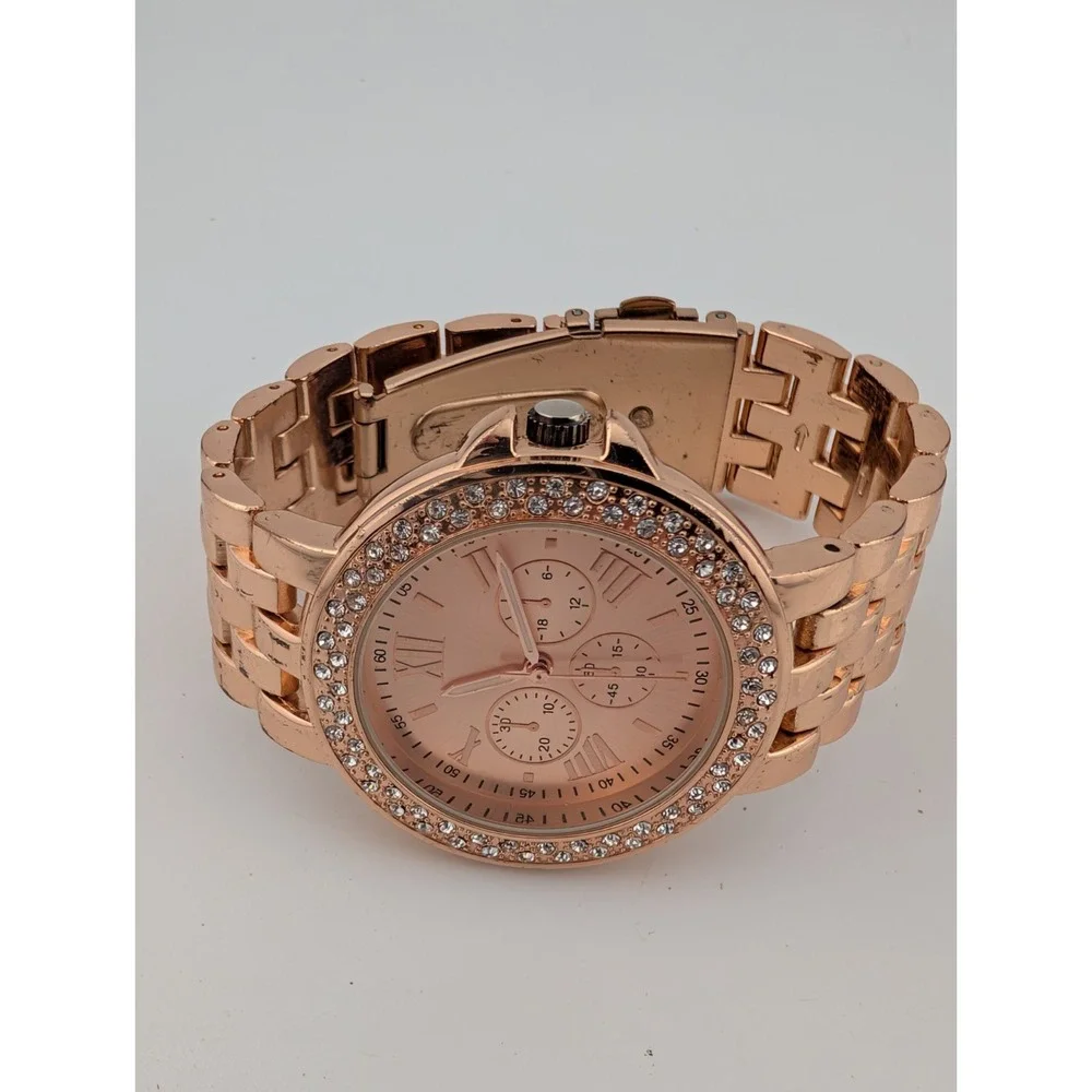 Rose Gold Women's Quartz Watch 38mm Case 6.25